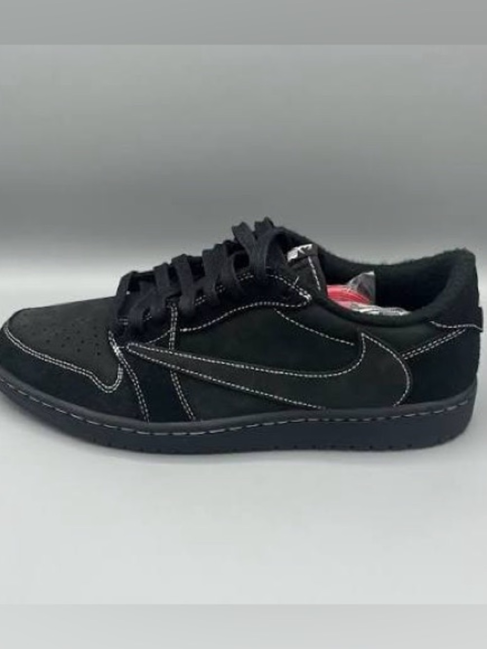 Air Jordan 1 low X Travis Scott black phantom size 9.5 or 43 with box 3 laces.